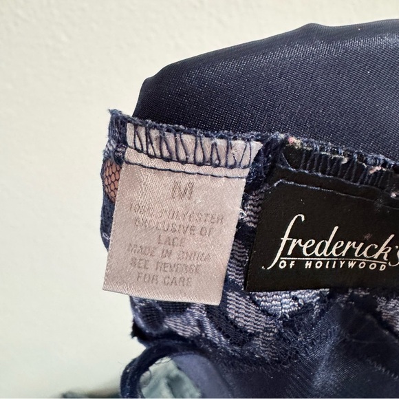 Fredericks of Hollywood Vintage Lace Slip Romantic Glamour Medium Boudoir Siren - Picture 7 of 12